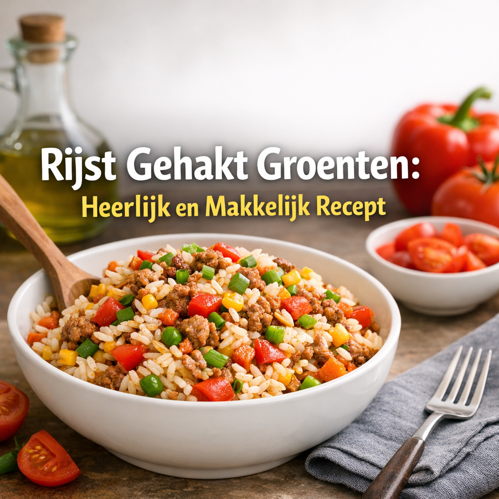 Illustration of Rijst Gehakt Groenten: Heerlijk en Makkelijk Recept