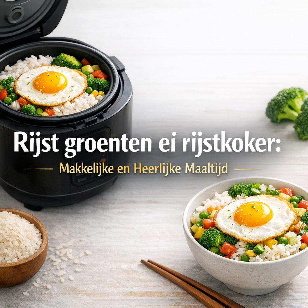 Illustration of Rijst groenten ei rijstkoker: Makkelijke en Heerlijke Maaltijd