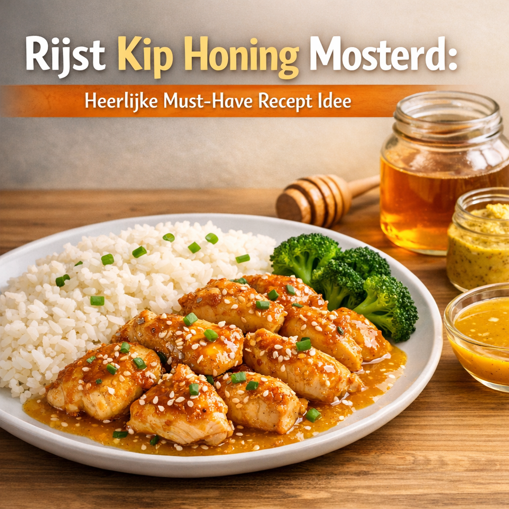 Illustration of Rijst Kip Honing Mosterd: Heerlijke Must-Have Recept Idee