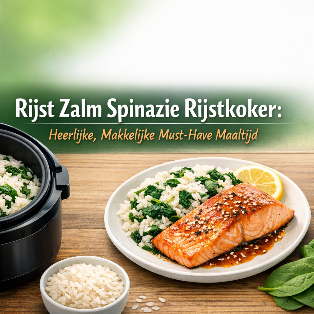 Illustration of Rijst Zalm Spinazie Rijstkoker: Heerlijke, Makkelijke Must-Have Maaltijd