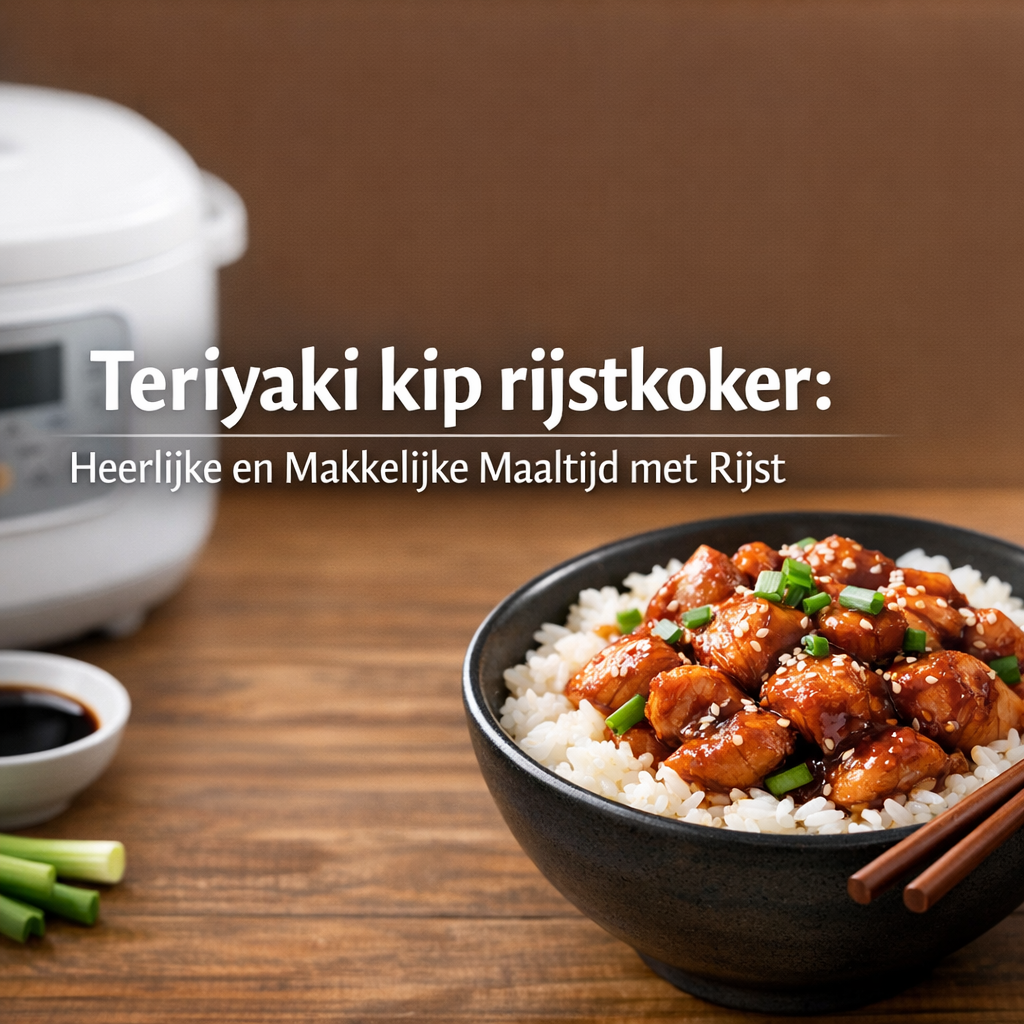 Illustration of Teriyaki kip rijstkoker: Heerlijke en Makkelijke Maaltijd met Rijst