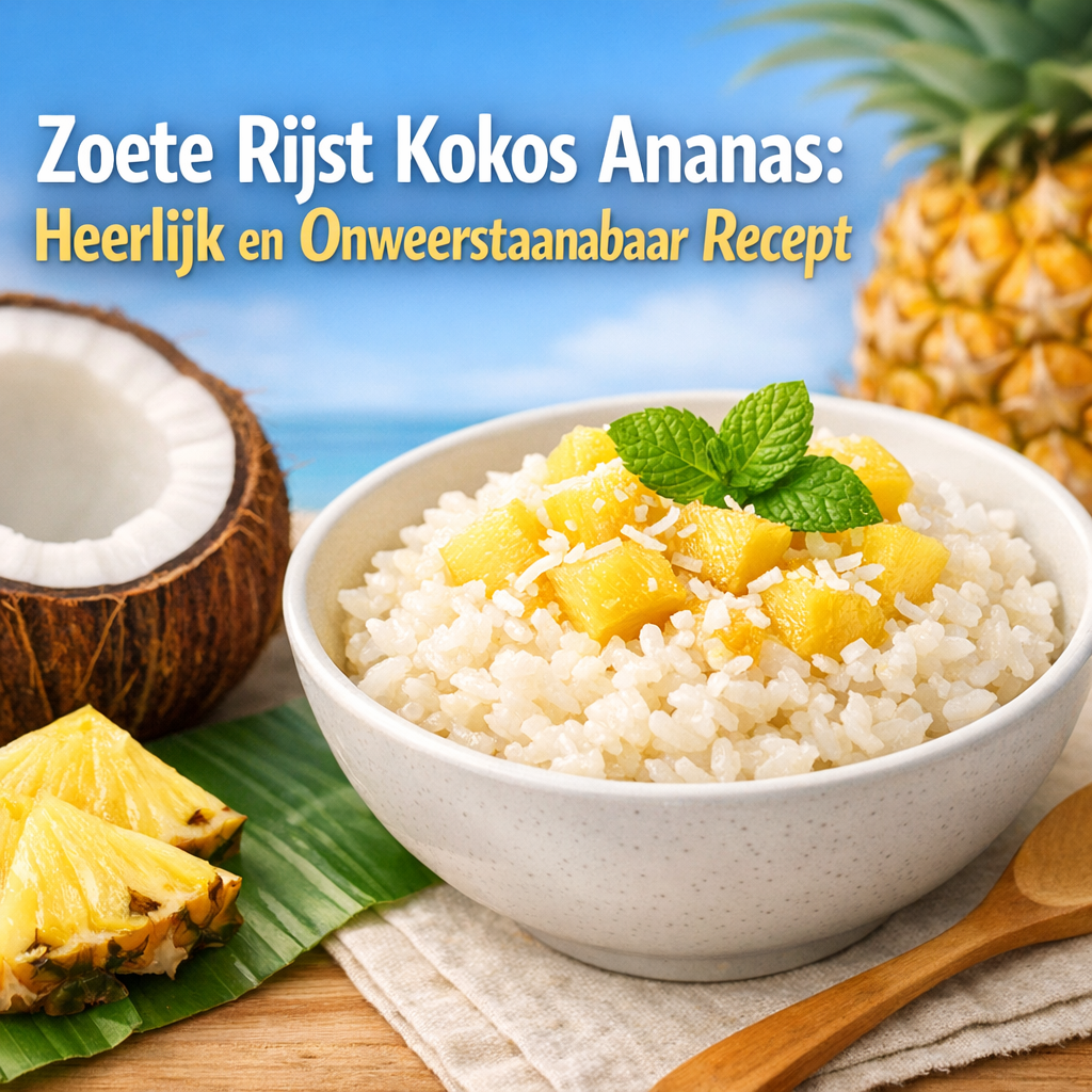Illustration of Zoete Rijst Kokos Ananas: Heerlijk en Onweerstaanbaar Recept